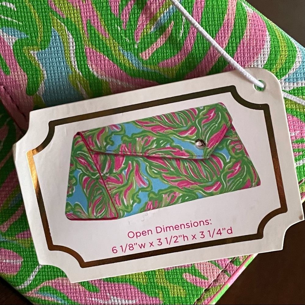 Lilly Pulitzer Sunglasses Case Blue Pink Green Nwt - Picture 7 of 7